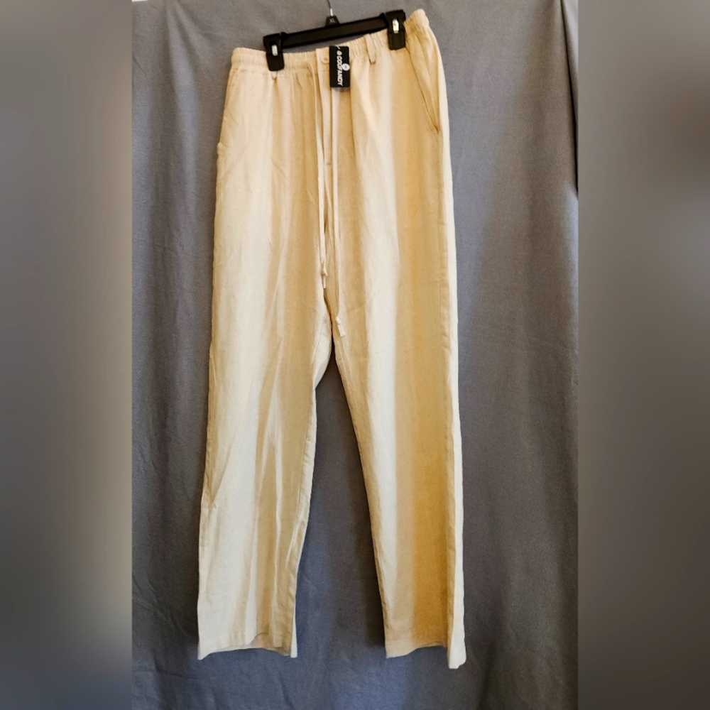 Coofandy Men's Cream Pants